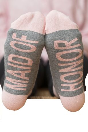 Maid of best sale honor socks